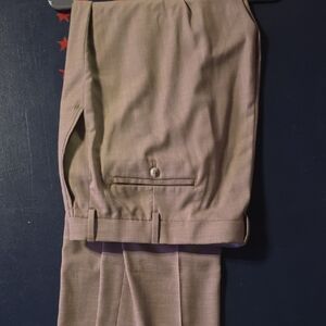 Roundtree & Yorke Navy and Tan TravelSmart Pants